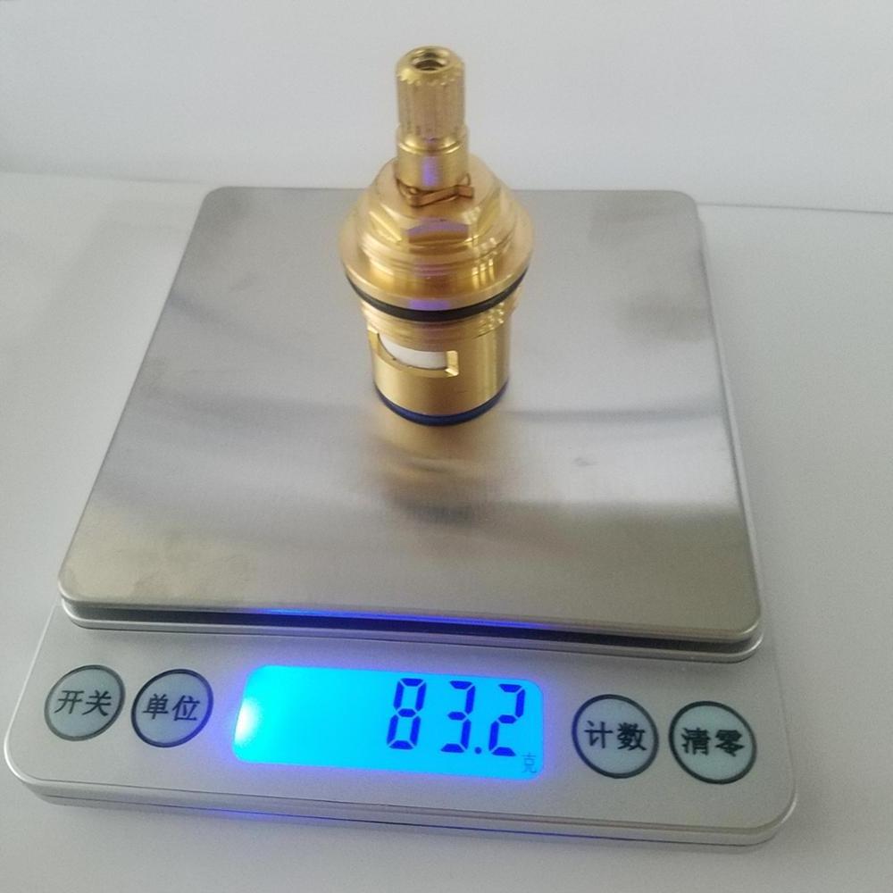 Manufacture Brass Cartridge Ceramic Headwork Valve Quarter Turn Ceramic Cartridge