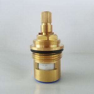 Manufacture Brass Cartridge Ceramic Headwork Valve Quarter Turn Ceramic Cartridge