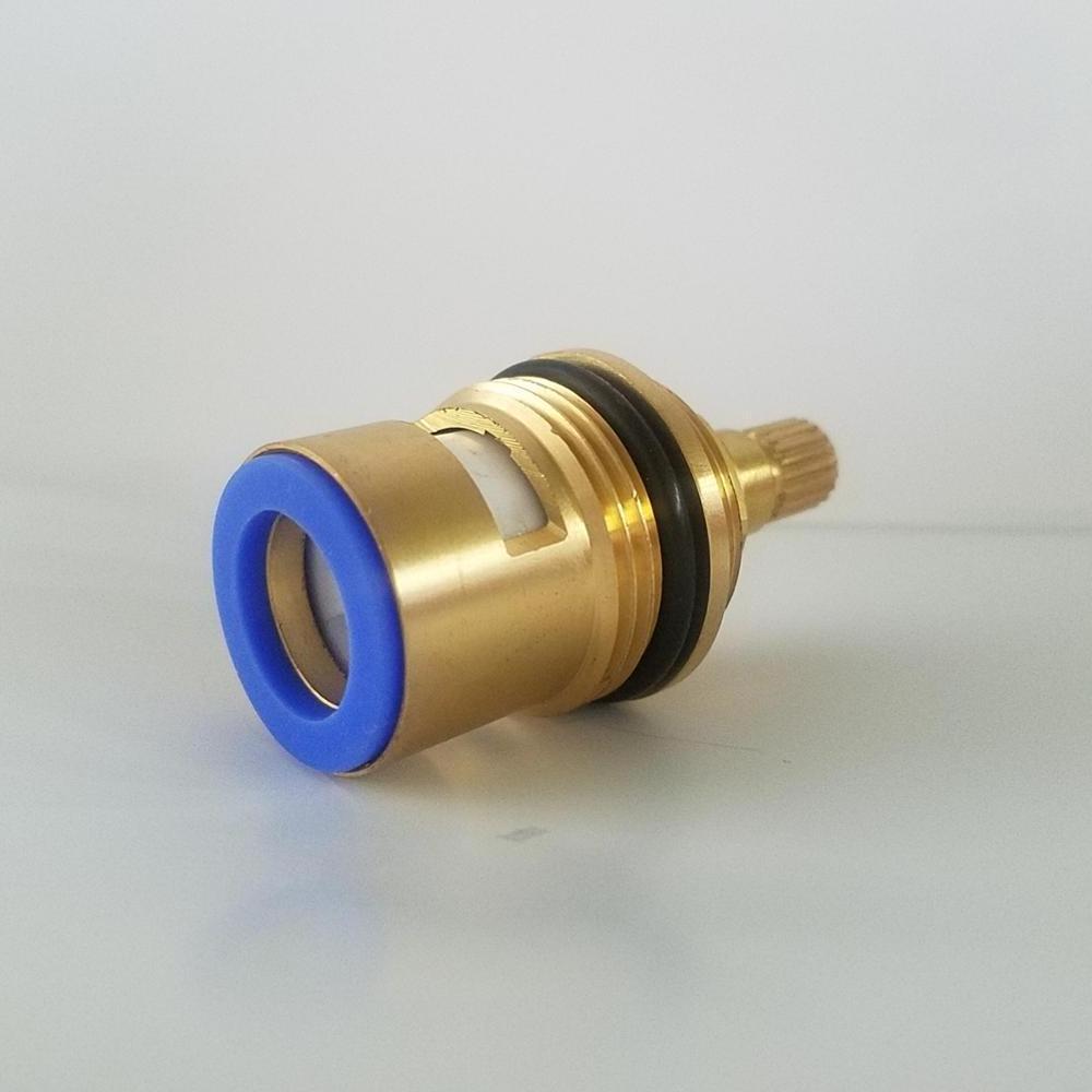 Manufacture Brass Cartridge Ceramic Headwork Valve Quarter Turn Ceramic Cartridge