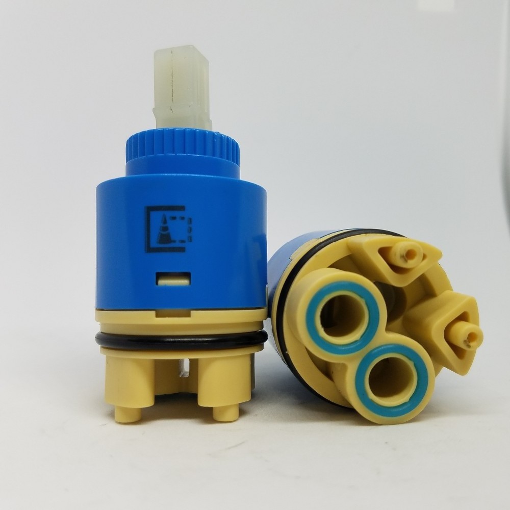 35mm Plastic Taps Faucet Mixer Faucet Cartridge with Distributor