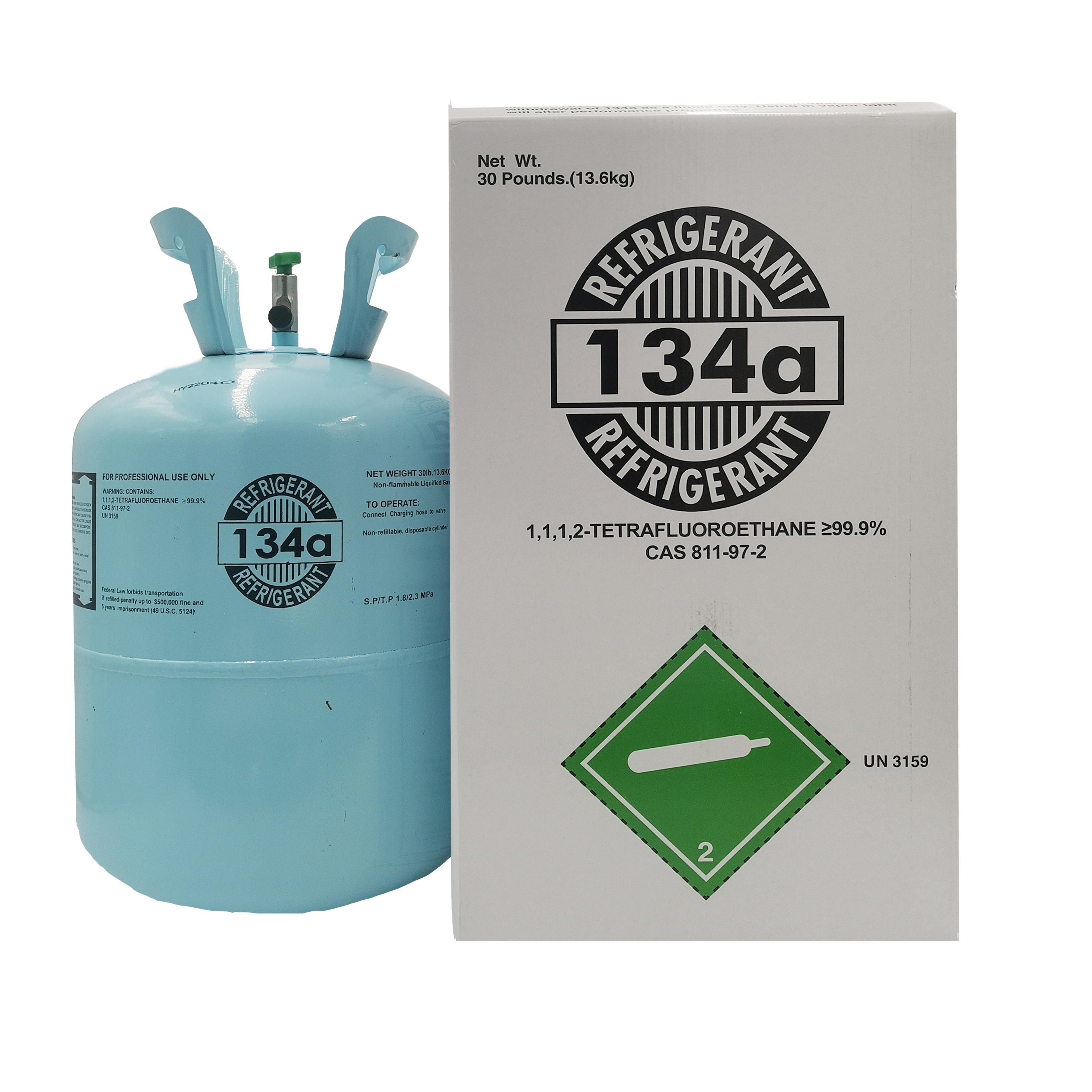 Multipurpose Refrigerant Gas R134a replace CFC-12 Blowing Agent in Mobile Air Conditioning 13.6kg R404A R407C