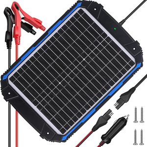 Waterproof 12V 20W Solar Battery Charger Maintainer MPPT Charge Controller 20 W Solar Panel Trickle Charging Kit for Car Boat RV