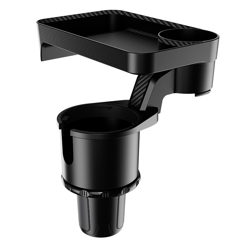 Cup Holder Expander for Car, RV, Semi-Truck, and Van Detachable 360 Rotatable Tray Table Car Organizer for Long Road Trips