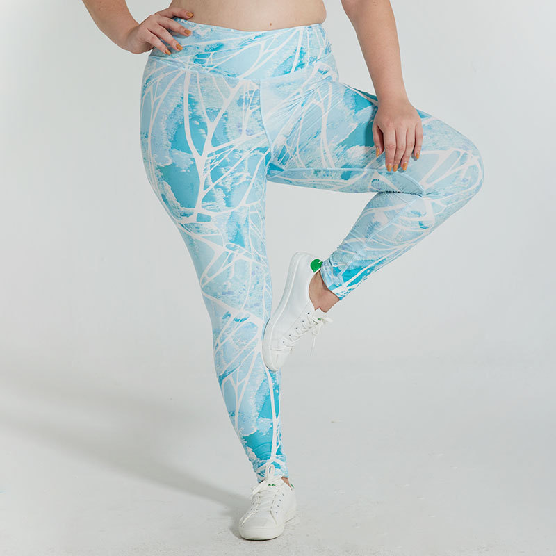 Custom Print  Yoga pants  Sustainable  Fabric  Gym Leggings High Waist Women's fitness Leggings