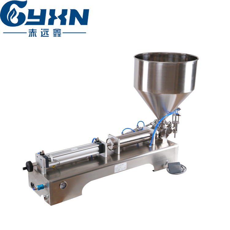 Single piston manual body butter ointment dispenser body butter salad cream honey stick filling machine filler