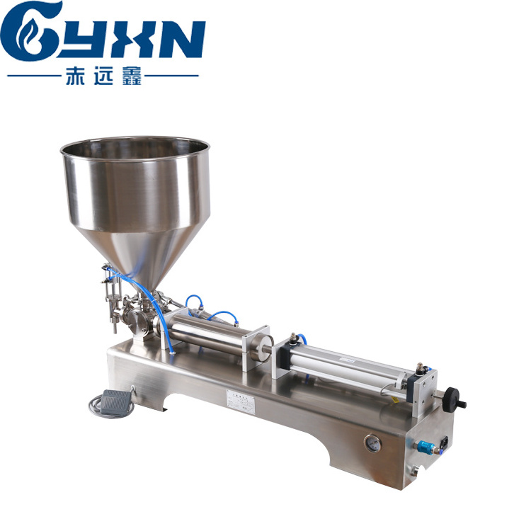 Single piston manual body butter ointment dispenser body butter salad cream honey stick filling machine filler