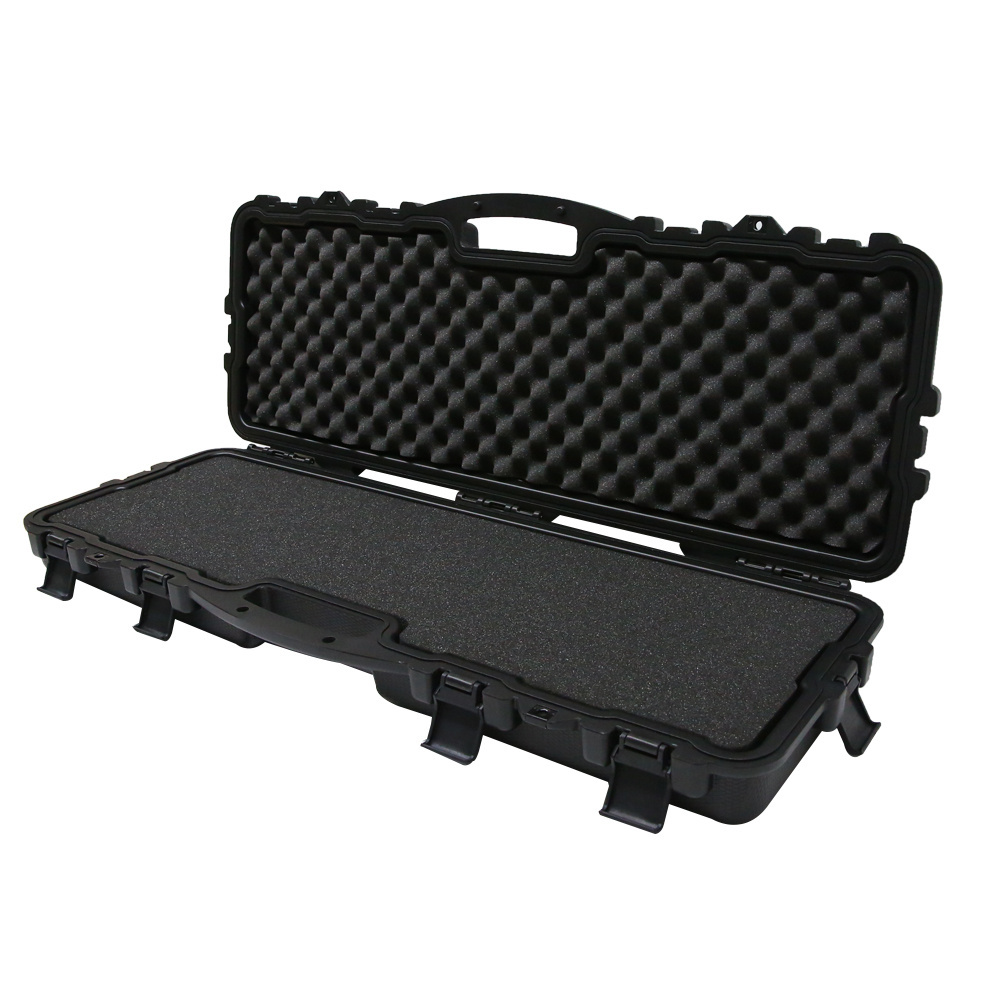 OEM accept convenient portable reusable hard safe locked firm black plastic tool case recurve bow case