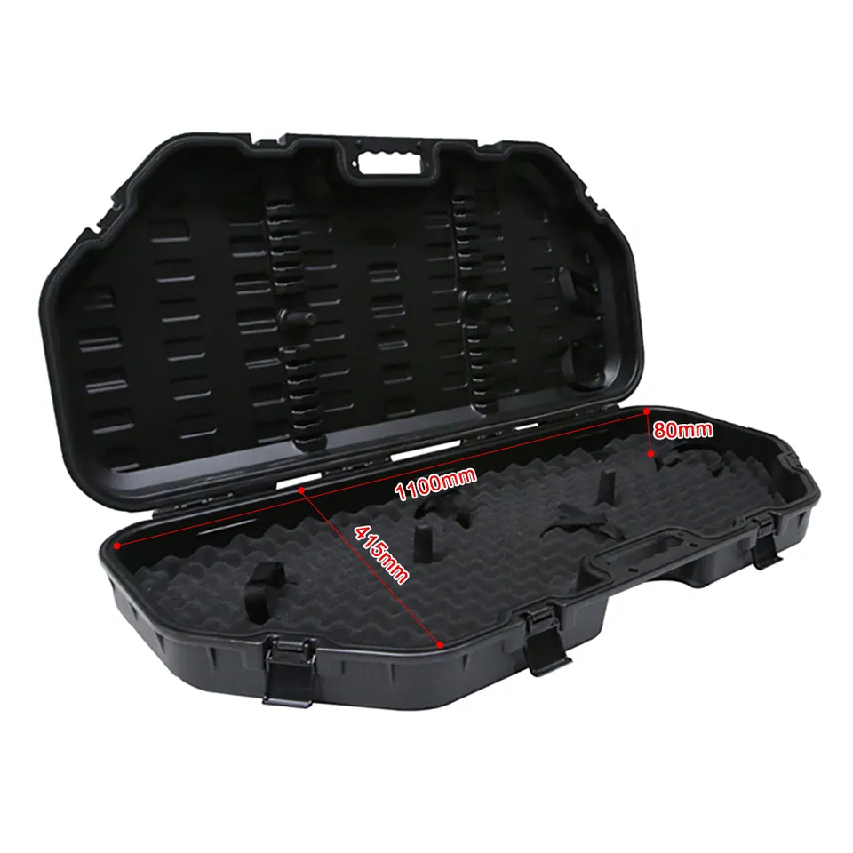 1150mm Compound Bow Heavy Duty Hard Case with Locking Holes and 12 Arrow Holders case