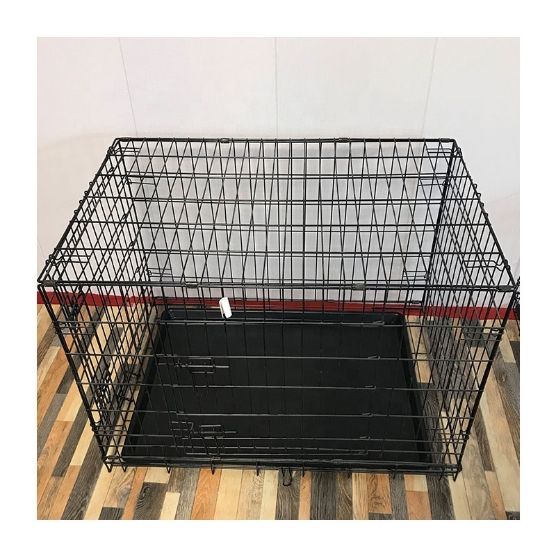 Cage 1 Door Pieces Folding Crate 42 Inch Steel Design Golden Retriever Large Metal Pet Cages Stainless Dog Cages On Sale