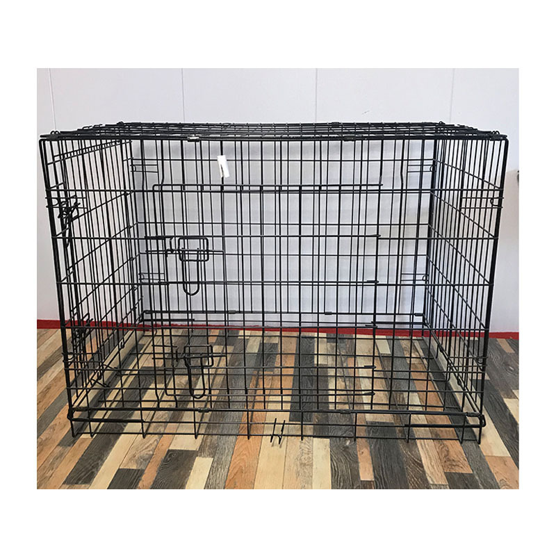 Cage 1 Door Pieces Folding Crate 42 Inch Steel Design Golden Retriever Large Metal Pet Cages Stainless Dog Cages On Sale