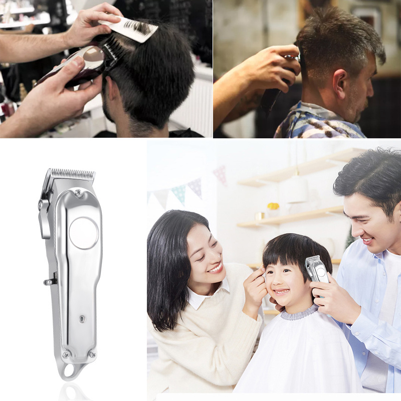 Reyna Clipper Lighter Metal Aluminum Hair Clipper 5500 rpm Low Noise Barber Clipper