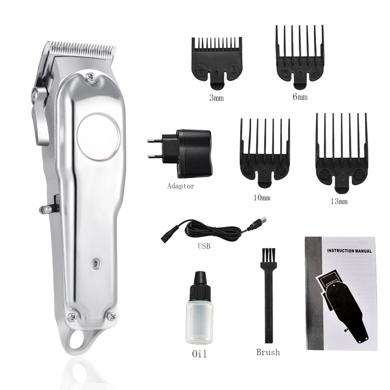 Reyna Clipper Lighter Metal Aluminum Hair Clipper 5500 rpm Low Noise Barber Clipper