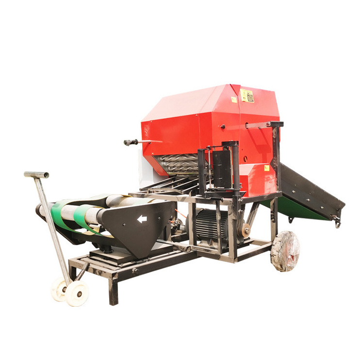 maize corn silage round baler wrapper machine star small 4x4 round hay baler straw packing wrapping forage baler in india sale