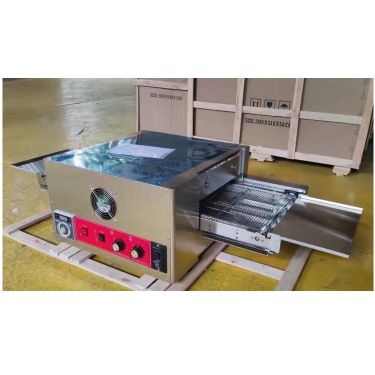 commercial kitchen 12 inch Stainless Steel restaurant equipment Electric Rotary conveyor belt pizza oven