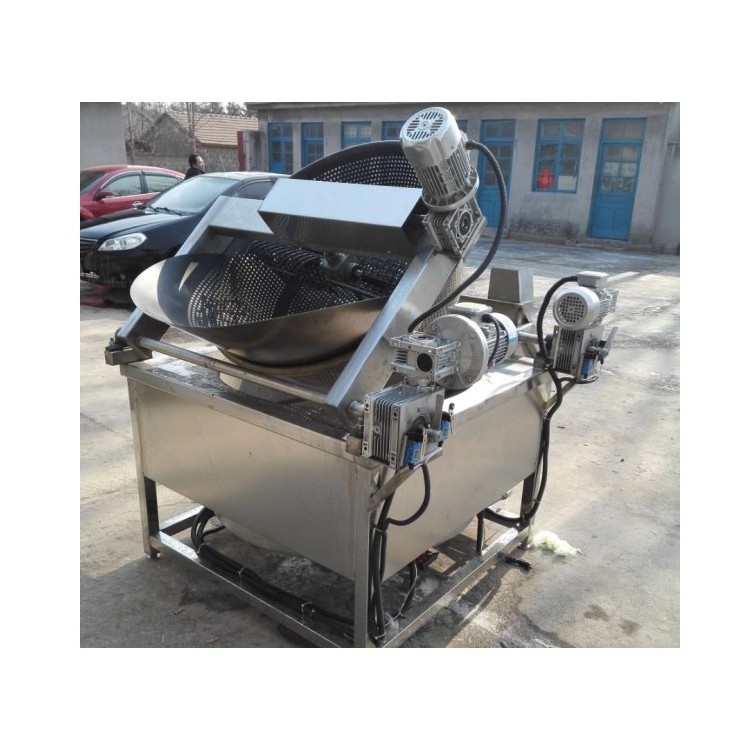 Round Shape Fryer With Valve Induetrial New Fish Fryer Rice Ball Fryer Machine