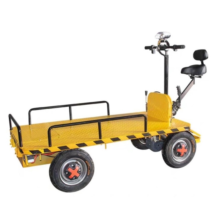 Small heavy duty front cargo tricycle Electric garden flatbed trolley cart