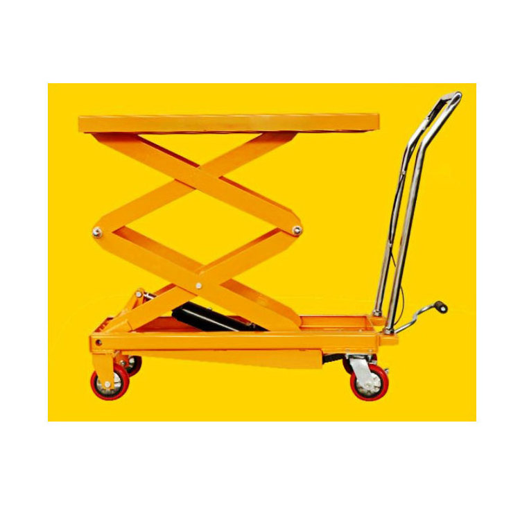 Scissor Lift Cart Hydraulic Manual Table Mobile Lift Platform Selling Cheap