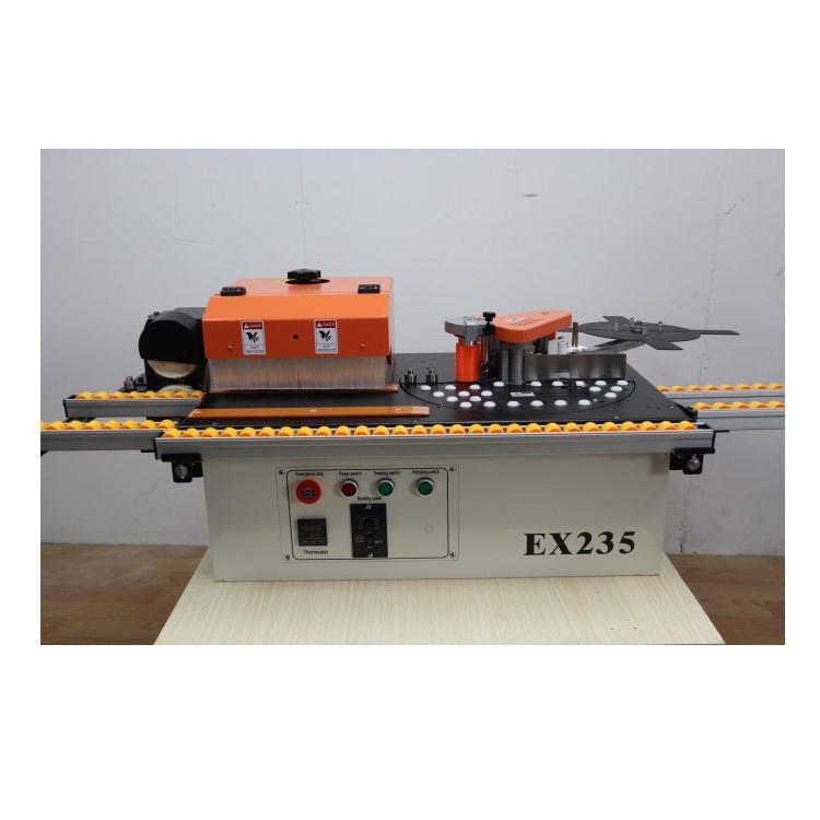 Automatic Straight and Curve corner rounding edge banding machine upper glue