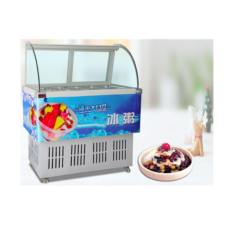 Countertop Popsicle Display Freezer Showcase of Hard Ice Cream Refrigerator Cabinet