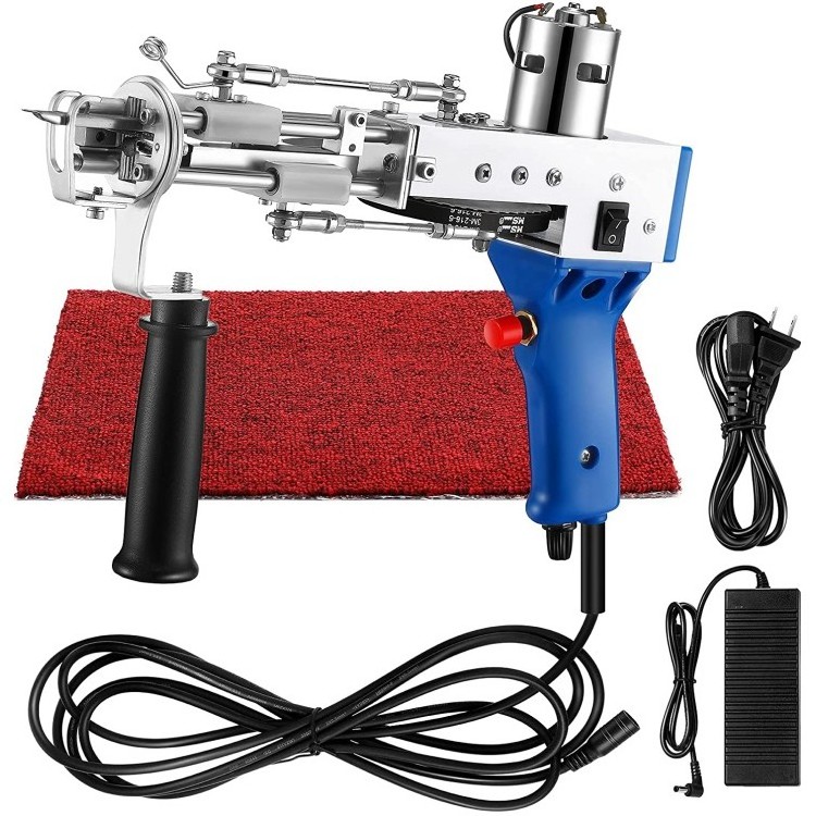 Hot sale 2 in 1 cut pile and loop pile rug tufting gun machine carpet hand tufting gun for DIY