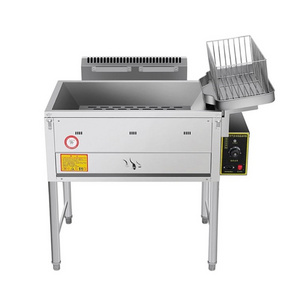 gas deep fryer with temperature control stainless steel deep fryer for commercial wholesale price factory OEM