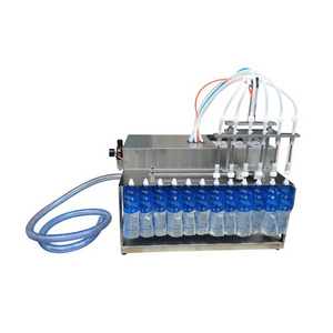 Table Desktop Automatic Liquid Filling Machine 4 Heads with Conveyor Belt pouch juice filling machine dispenser for liquid soap