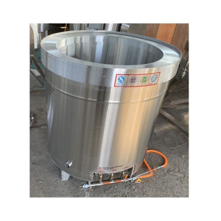 Industrial big gas cooking pot for 200 300 500 700 liters volume for broth