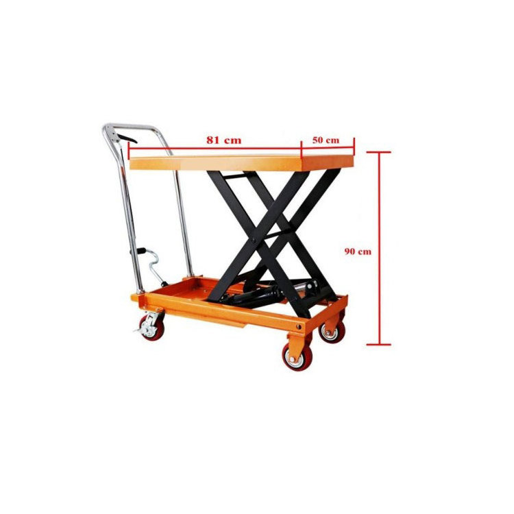 Scissor Lift Cart Hydraulic Manual Table Mobile Lift Platform Selling Cheap