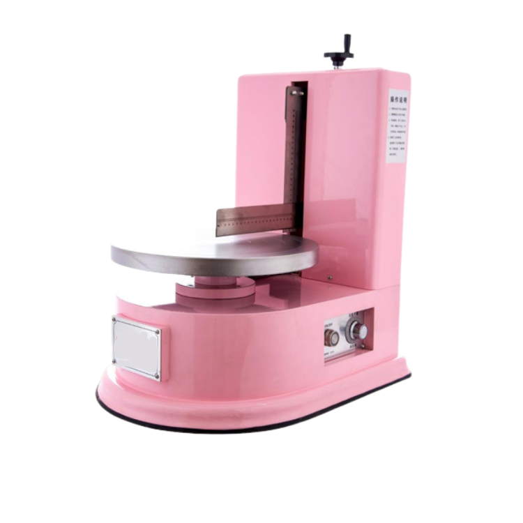 oem birthday cake cream icing coating machine breacake icing machine cake icing turntable electric