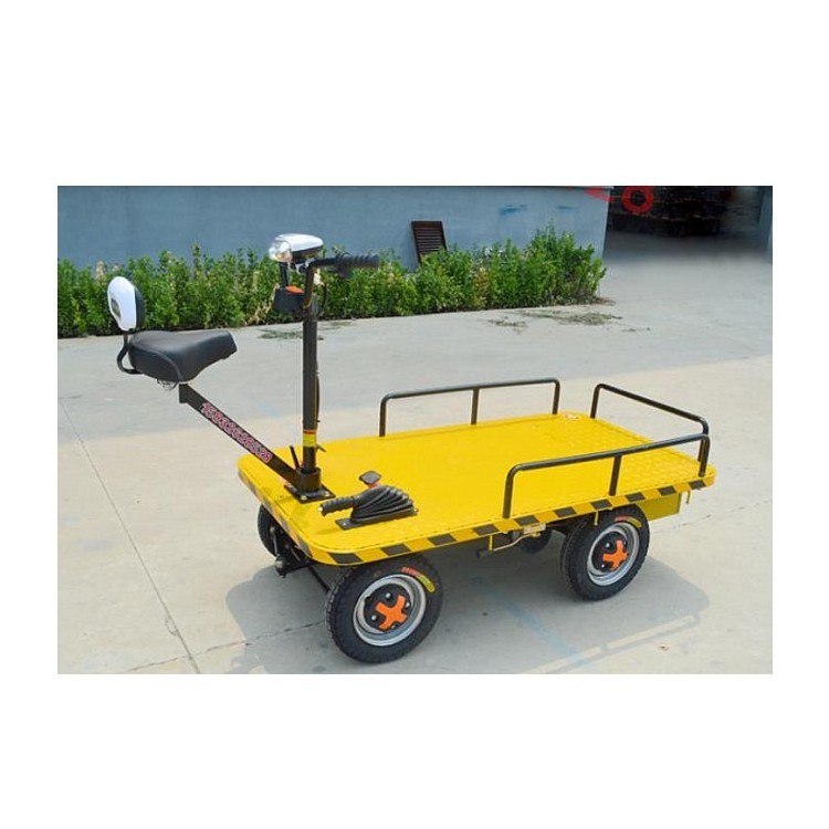 high load flatbed trolley/Garden tool cart electric flat transport vehicle used golf cart rear seat electric cargo trolley