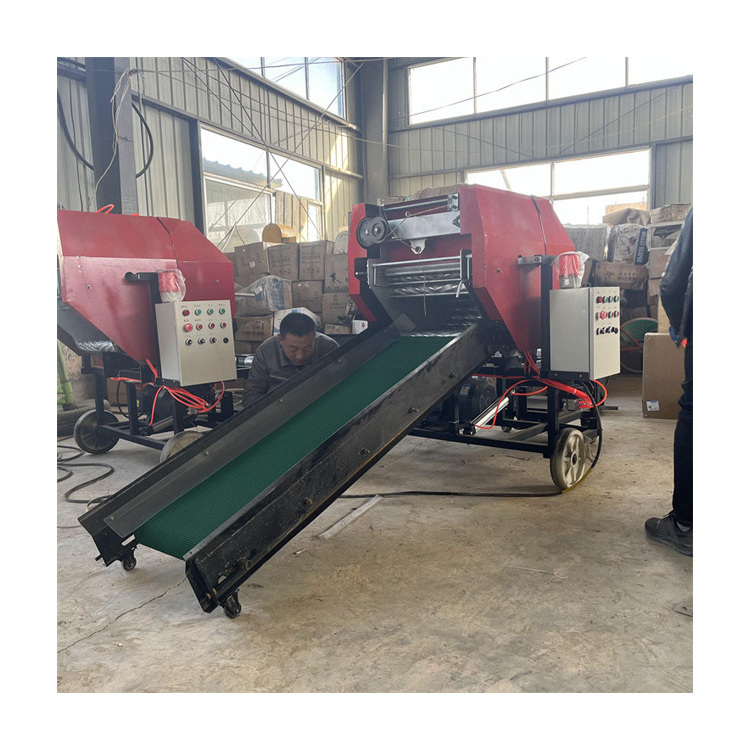 maize corn silage round baler wrapper machine star small 4x4 round hay baler straw packing wrapping forage baler in india sale