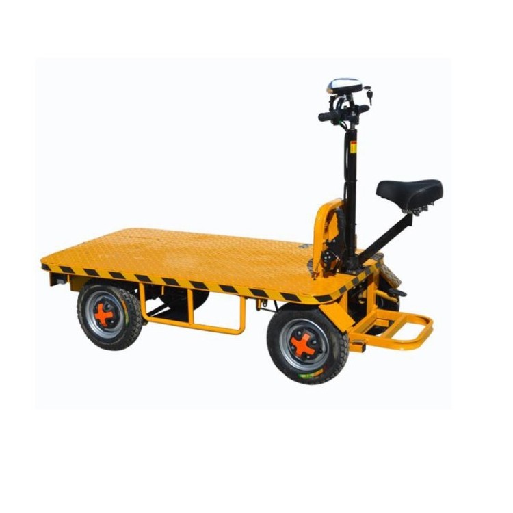 high load flatbed trolley/Garden tool cart electric flat transport vehicle used golf cart rear seat electric cargo trolley