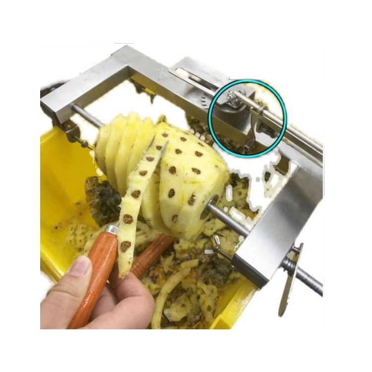 Stainless Steel Pineapple Slicer Peeler Fruit Corer Slicer Kitchen Easy Tool Pineapple Spiral Cutter