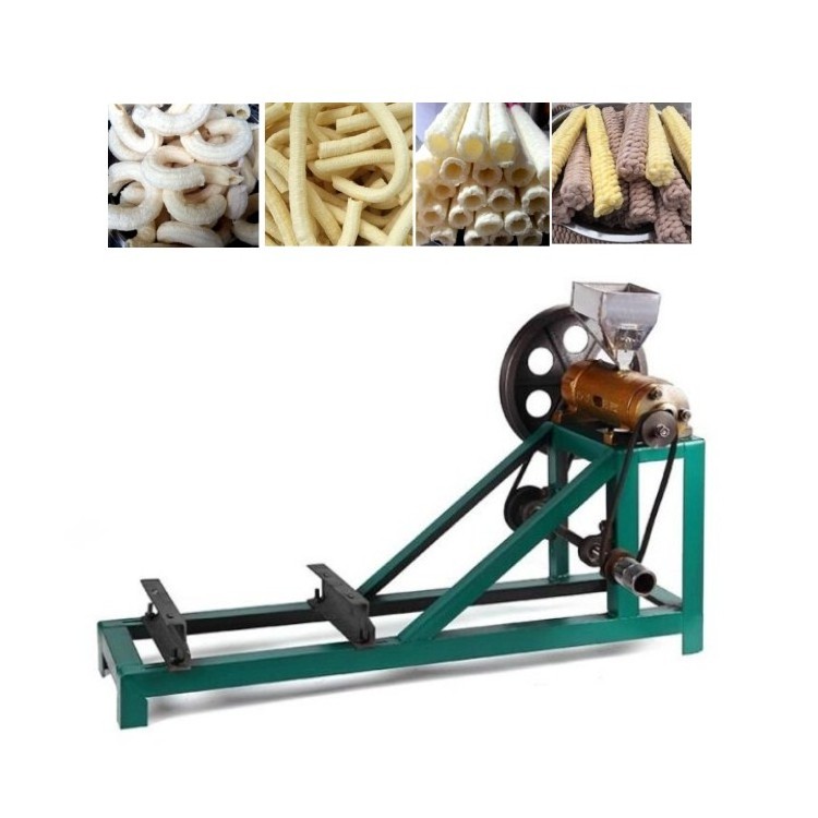 Mini corn puffs food extruder machine for the production of corn sticks