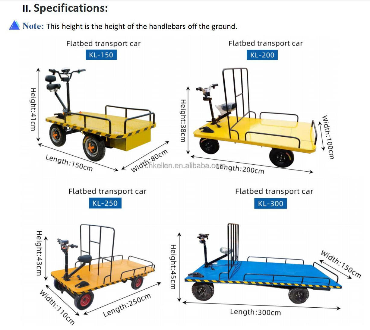 Professional high efficiency  flat electric transfer cart motor electric flat cart electric railroad flat cart