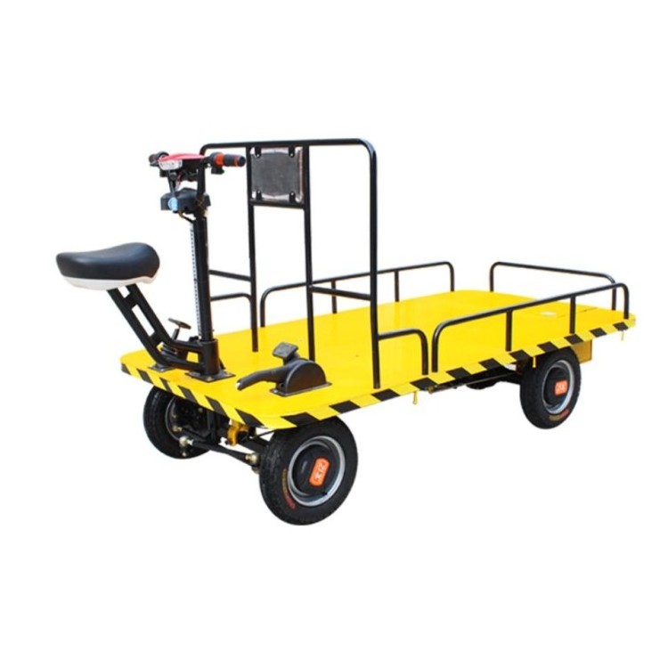 Small heavy duty front cargo tricycle Electric garden flatbed trolley cart