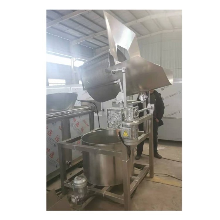 Round Shape Fryer With Valve Induetrial New Fish Fryer Rice Ball Fryer Machine