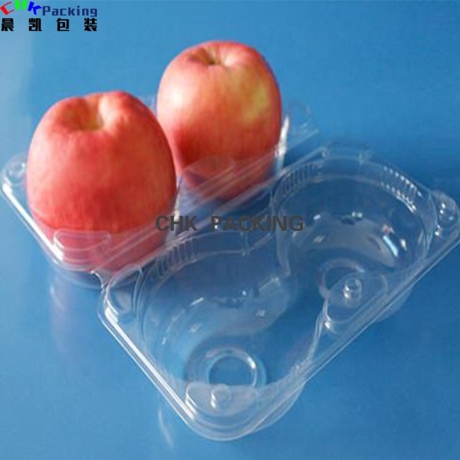 CHK packing  transparent PET recycle heart shape plastic fruit strawberry punnet for cherry tray