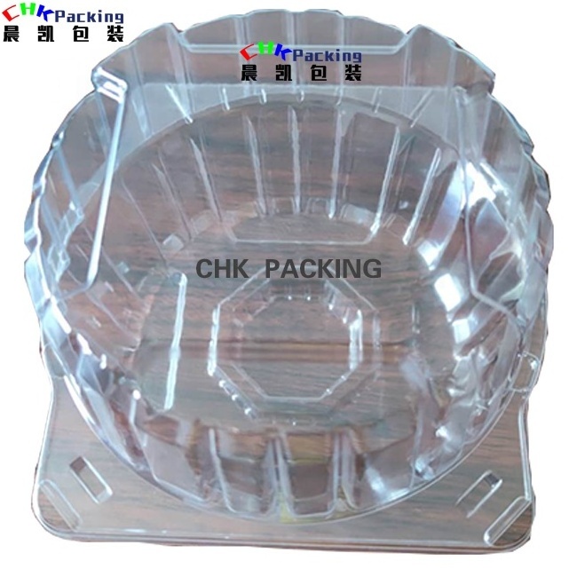 Pet Fresh Fruitsalad Lettuce Cherry Tomato Clam Shell Tray Boxes Transparent Fruit Food Disposable Stamping Accept