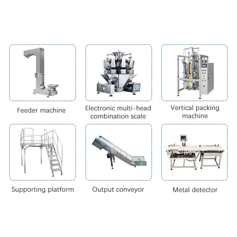 Automatic Weighing 1KG 2KG 5KG Ice Cube Bag Packaging Machine With Waterproof Type Ice Cube Ice Tube Bag Packing Machine