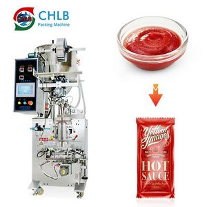 Automatic tomato paste Liquid Sachet Filling Packaging Machine Shaped Bag Stick Ketchup Sauce Packing Machine