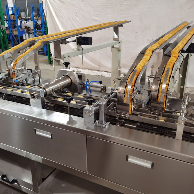 Easy Operate cookie packing machine chocolate bar cake packing line Horizontal Sandwich Biscuit cracker packaging line