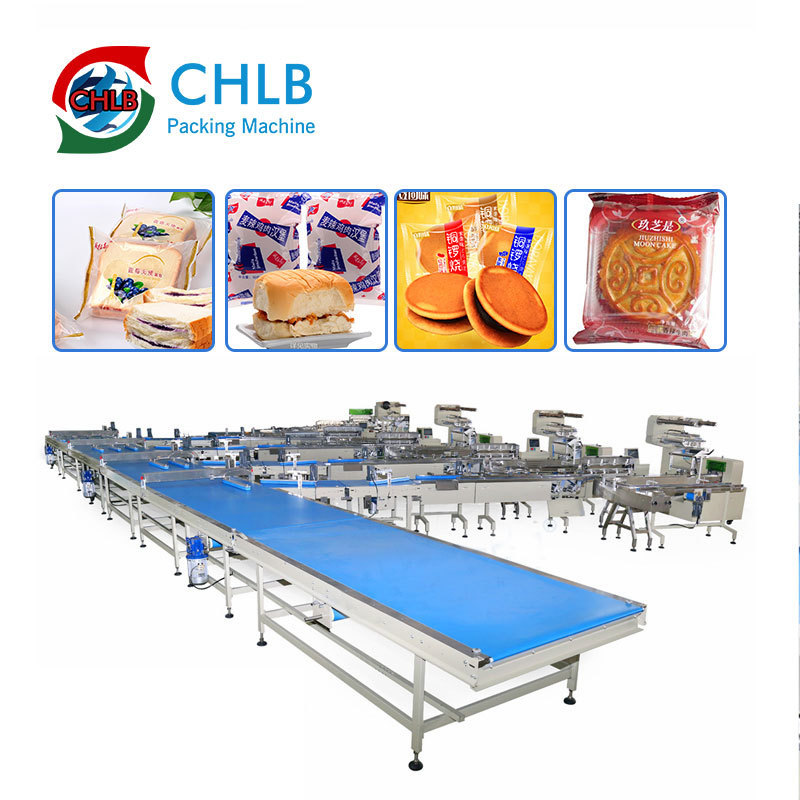 Full automatic high speed energy bar chocolate bar packing machine line Biscuit packing line