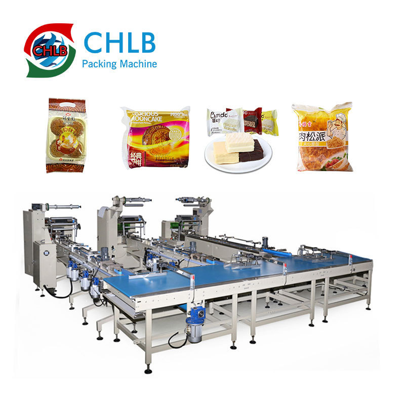 Full automatic high speed energy bar chocolate bar packing machine line Biscuit packing line