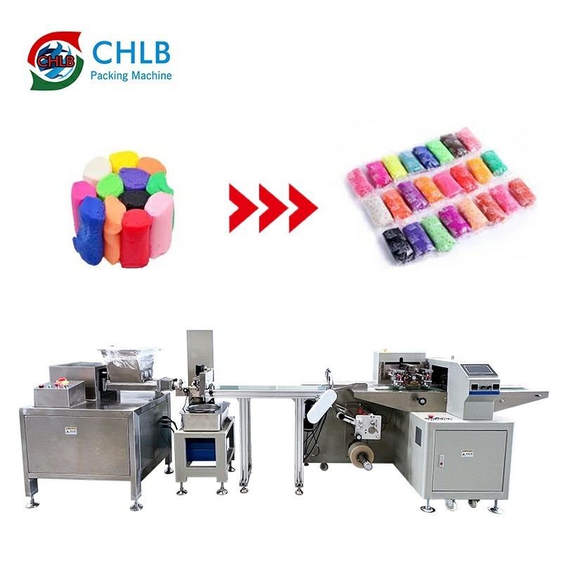 Automatic clay play dough extruder machine paste plasticine light clay play dough packing machine