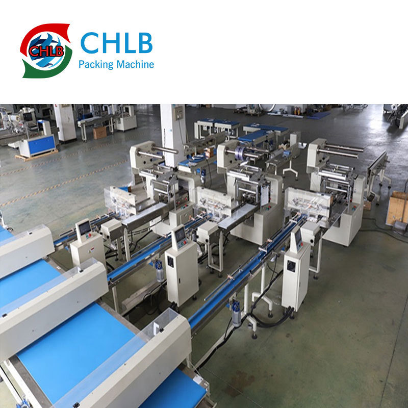 Full automatic high speed energy bar chocolate bar packing machine line Biscuit packing line