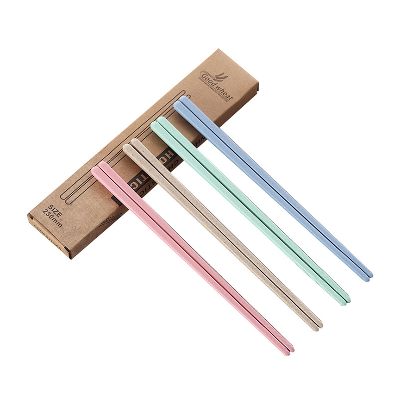 CHL factory wholesale reusable custom logo colorful disposable Chinese Japanese alloy metal melamine plastic chopsticks