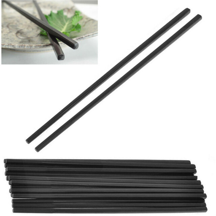 20cm 22cm 24cm disposable custom wooden carbonized promotional food grade recycle plastic chopsticks