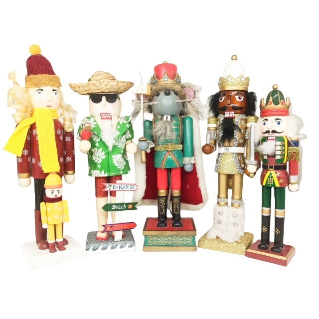 New Arrival Hand-Painted Wooden Nutcracker Classic Christmas Ornament Decorations