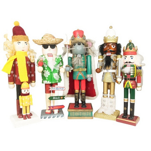 New Arrival Hand-Painted Wooden Nutcracker Classic Christmas Ornament Decorations